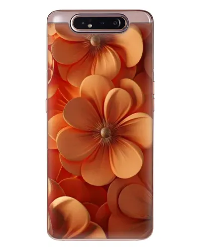 Чехол для Samsung Galaxy a80 2019 ( A805F ) с картинкой «Оранжевый макро цветок»