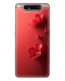 Чехол для Samsung Galaxy a80 2019 ( A805F ) с картинкой «Маковые соцветия»