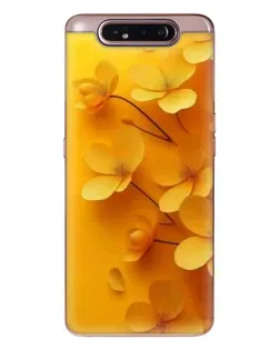 Чехол для Samsung Galaxy a80 2019 ( A805F ) с картинкой «Золотые лепестки»