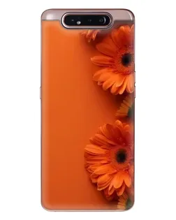 Чехол для Samsung Galaxy a80 2019 ( A805F ) с картинкой «Оранжевые герберы»