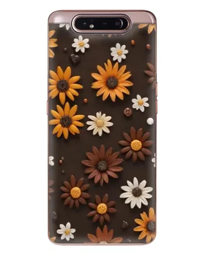 Чехол для Samsung Galaxy a80 2019 ( A805F ) с картинкой «Узор из маленьких подсолнухов»