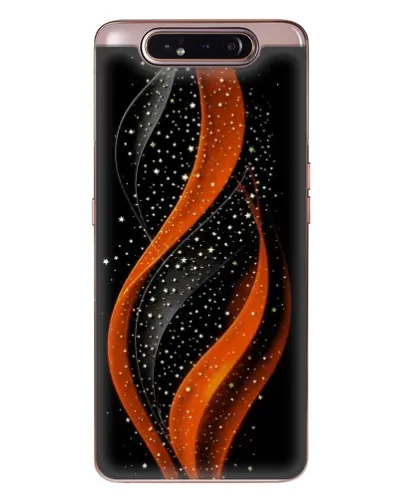 Чехол для Samsung Galaxy a80 2019 ( A805F ) с картинкой «Огненная звездная волна»