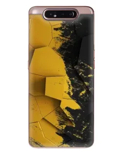 Чехол для Samsung Galaxy a80 2019 ( A805F ) с картинкой «Золотые осколки геометрии»