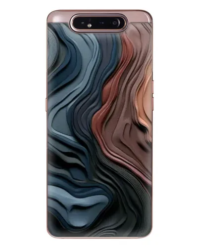 Чехол для Samsung Galaxy a80 2019 ( A805F ) с картинкой «Цветные волны каньона»