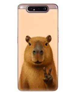 Чехол для Samsung Galaxy a80 2019 ( A805F ) с картинкой «Капибара виктория»