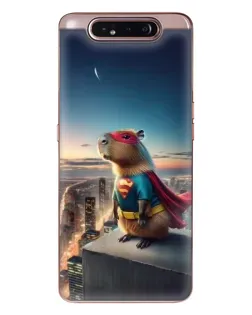 Чехол для Samsung Galaxy a80 2019 ( A805F ) с картинкой «Капи-мен супергерой»