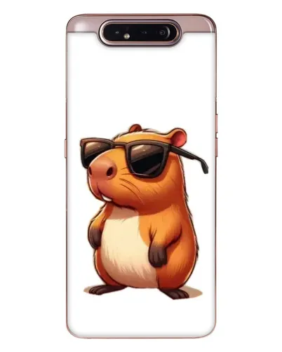 Чехол для Samsung Galaxy a80 2019 ( A805F ) с картинкой «Капибара в очках»