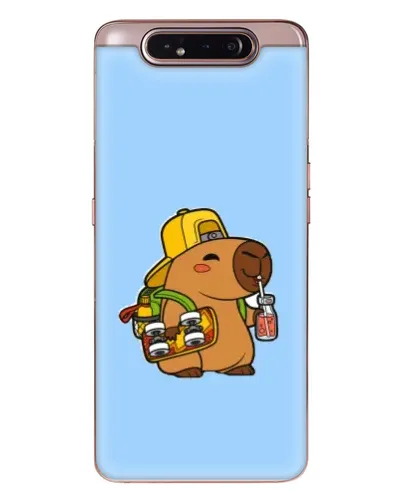 Чехол для Samsung Galaxy a80 2019 ( A805F ) с картинкой «Капибара на скейте»