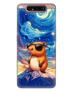 Чехол для Samsung Galaxy a80 2019 ( A805F ) с картинкой «Капибара Ван Гога»