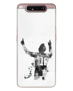 Чехол для Samsung Galaxy a80 2019 ( A805F ) с картинкой «Черно-белый силуэт Месси» Чехол для Samsung Galaxy a80 2019 ( A805F ) с картинкой «Черно-белый силуэт Месси»