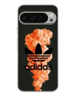 Чехол для Google Pixel 10 Pro XL с картинкой «Оранжевый дым Adidas»