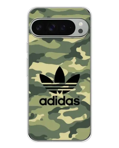 Чехол для Google Pixel 10 Pro XL с картинкой «Милитари стиль Adidas»