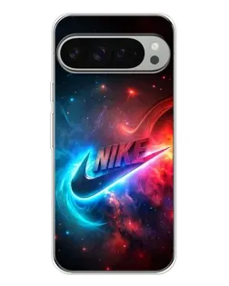 Чехол для Google Pixel 10 Pro XL с картинкой «Огненный логотип Nike»