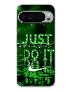 Чехол для Google Pixel 10 Pro XL с картинкой «Зеленый неоновый Nike»