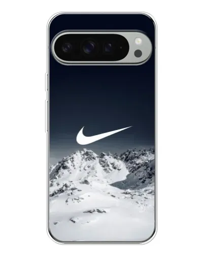 Чехол для Google Pixel 10 Pro XL с картинкой «Nike — зимние горы»