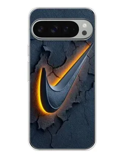 Чехол для Google Pixel 10 Pro XL с картинкой «Объемный логотип Найк»