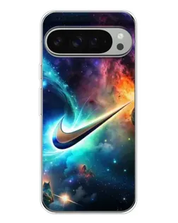Чехол для Google Pixel 10 Pro XL с картинкой «Космический Nike Swoosh»