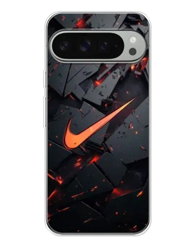 Чехол для Google Pixel 10 Pro XL с картинкой «Nike — эффект разломов»