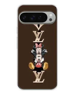 Чехол для Google Pixel 10 Pro XL с картинкой «LV и Микки Маус»