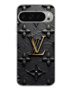 Чехол для Google Pixel 10 Pro XL с картинкой «Кожаная текстура LV»