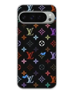 Чехол для Google Pixel 10 Pro XL с картинкой «Цветная монограмма LV»
