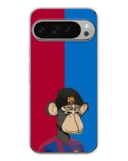 Чохол для Google Pixel 10 Pro XL з картинкою «Bored Ape — фанат Барси»