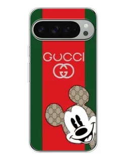 Чехол для Google Pixel 10 Pro XL с картинкой «Gucci — полосы и Микки»