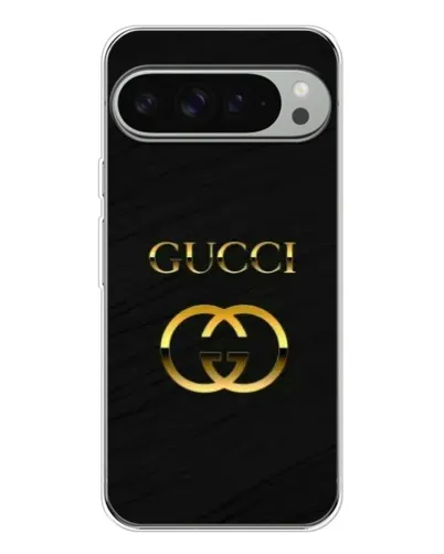 Чехол для Google Pixel 10 Pro XL с картинкой «Золотой логотип Gucci»