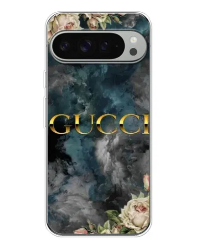 Чехол для Google Pixel 10 Pro XL с картинкой «Абстрактные цветы Gucci»