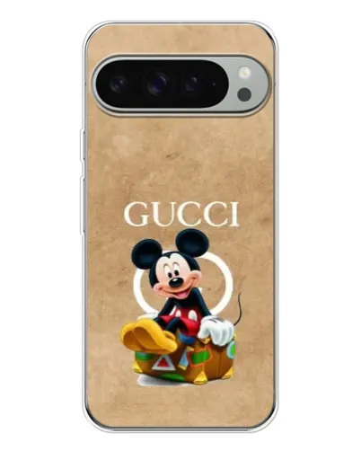 Чехол для Google Pixel 10 Pro XL с картинкой «Микки Маус Gucci — крафт»