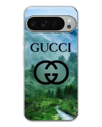 Чехол для Google Pixel 10 Pro XL с картинкой «Gucci — горный пейзаж»