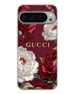 Чехол для Google Pixel 10 Pro XL с картинкой «Gucci — бордовые розы»