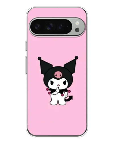 Чехол для Google Pixel 10 Pro XL с картинкой «Kuromi — розовая нежность»