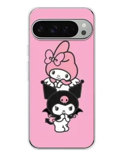 Чехол для Google Pixel 10 Pro XL с картинкой «My Melody и Kuromi»