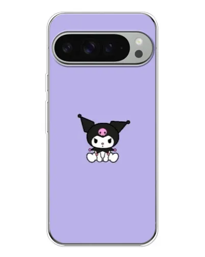 Чехол для Google Pixel 10 Pro XL с картинкой «Kuromi — фиолетовый минимализм»