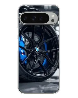 Чехол для Google Pixel 10 Pro XL с картинкой «Колесо BMW вблизи»