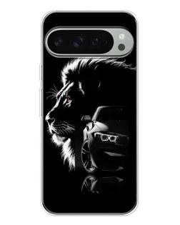 Чехол для Google Pixel 10 Pro XL с картинкой «BMW и лев»