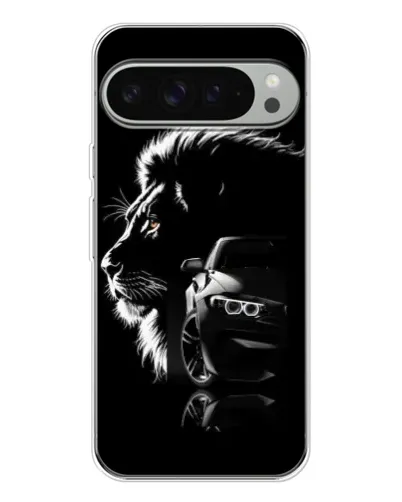 Чехол для Google Pixel 10 Pro XL с картинкой «BMW и лев»
