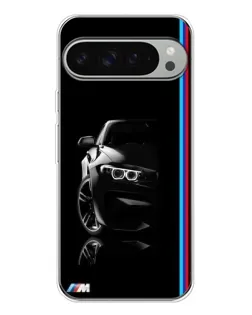 Чехол для Google Pixel 10 Pro XL с картинкой «Силуэт BMW в темноте»