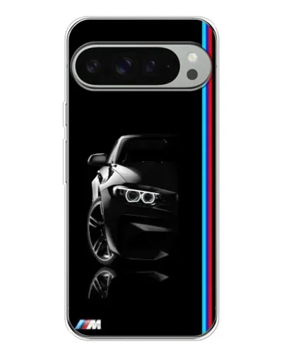 Чехол для Google Pixel 10 Pro XL с картинкой «Силуэт BMW в темноте»