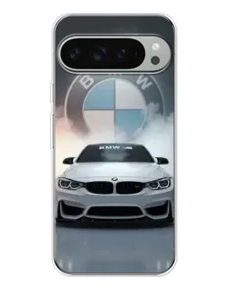 Чехол для Google Pixel 10 Pro XL с картинкой «BMW в белом дыму»