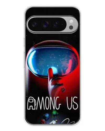 Чехол для Google Pixel 10 Pro XL с картинкой «Красный импостер — макро»
