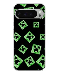 Чехол для Google Pixel 10 Pro XL с картинкой «Паттерн с криперами»