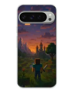 Чехол для Google Pixel 10 Pro XL с картинкой «Стив у башни»