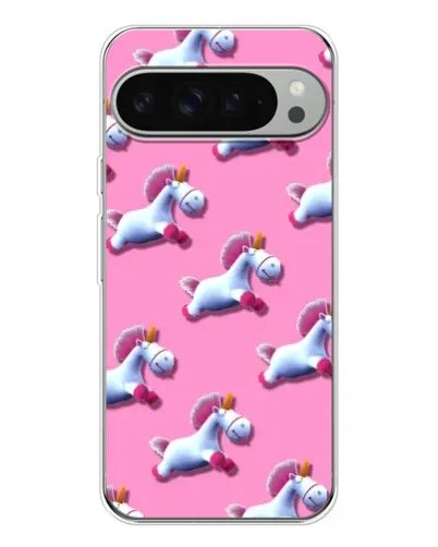 Чехол для Google Pixel 10 Pro XL с картинкой «Единороги на розовом»