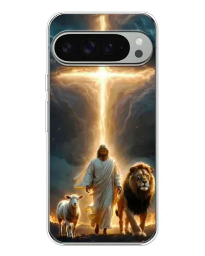 Чехол для Google Pixel 10 Pro XL с картинкой «Лев Иуды и Свет»
