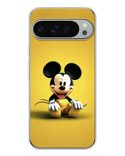 Чехол для Google Pixel 10 Pro XL с картинкой «Микки на желтом»
