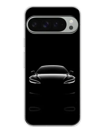 Чехол для Google Pixel 10 Pro XL с картинкой «Силуэт Tesla Night»