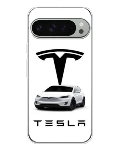 Чехол для Google Pixel 10 Pro XL с картинкой «Tesla White Style»