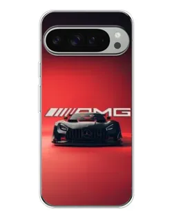 Чехол для Google Pixel 10 Pro XL с картинкой «Mercedes AMG — красная линия»